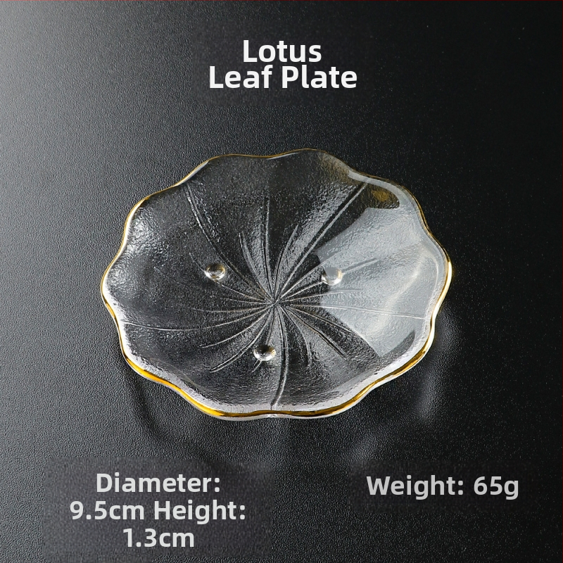 Sklenená miska na dip s ručne maľovaným povrchom, nepravidelného tvaru, v štýle Ins; vhodná pre jedlá, kávu a čaj.