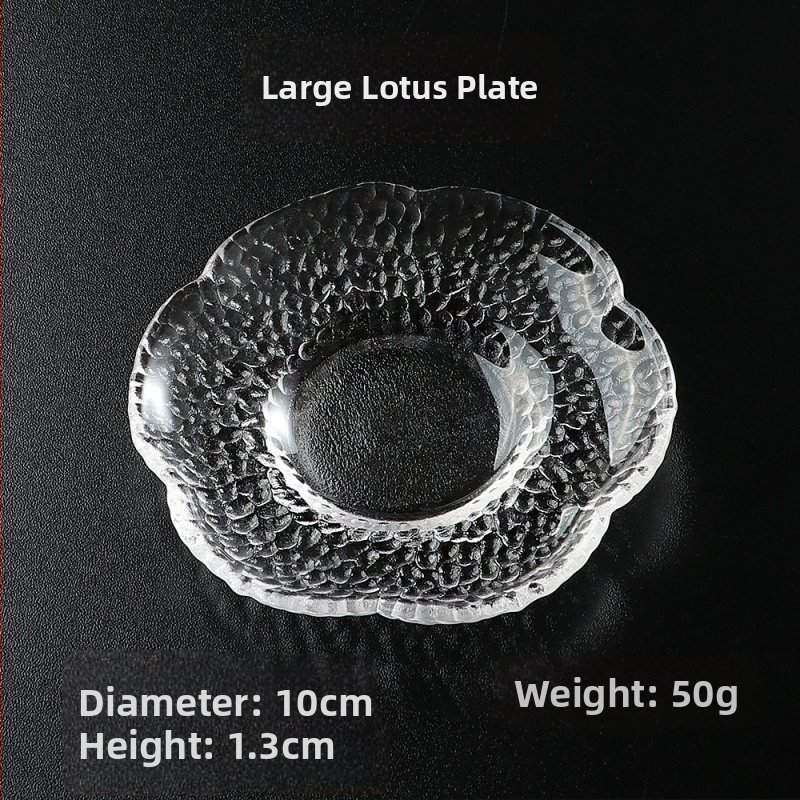 Sklenená miska na dip s ručne maľovaným povrchom, nepravidelného tvaru, v štýle Ins; vhodná pre jedlá, kávu a čaj.