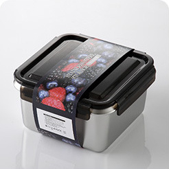 Nehrđajući čelični kružni kutija za obrok s poklopcem, za svježu pohranu hrane, s otisnutim logotipom i mogućnošću prilagodbe