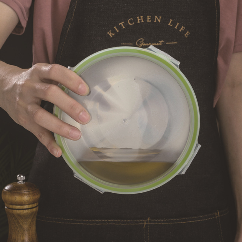 Nehrđajući čelični kružni kutija za obrok s poklopcem, za svježu pohranu hrane, s otisnutim logotipom i mogućnošću prilagodbe