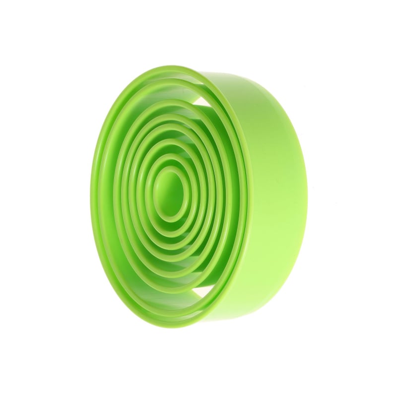 Σετ 38 τεμαχίων κυκλικών πλαστικών καλουπιών με δαντελένια άκρη, διπλής χρήσης για μπισκότα και φύλλα ζύμης για ντάμπλινγκ, υλικό: πλαστικό + ανοξείδωτο ατσάλι