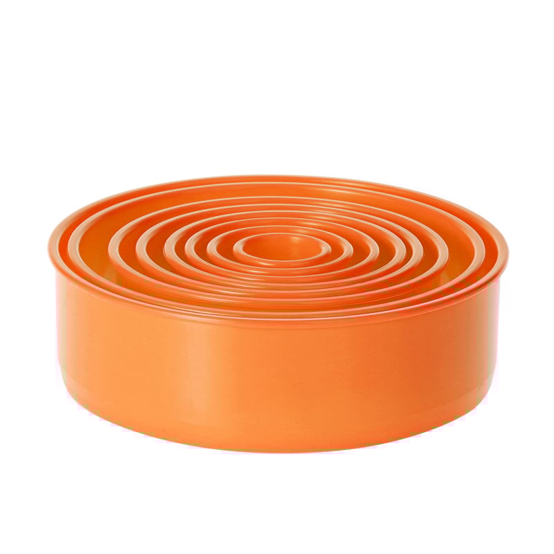 Σετ 38 τεμαχίων κυκλικών πλαστικών καλουπιών με δαντελένια άκρη, διπλής χρήσης για μπισκότα και φύλλα ζύμης για ντάμπλινγκ, υλικό: πλαστικό + ανοξείδωτο ατσάλι