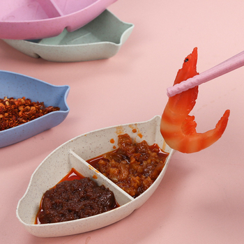 Japán-stílusú búzavesszőből készült mártótál, szabálytalan alak, mikrohullámú sütőben használható, modern minimalista dizájn