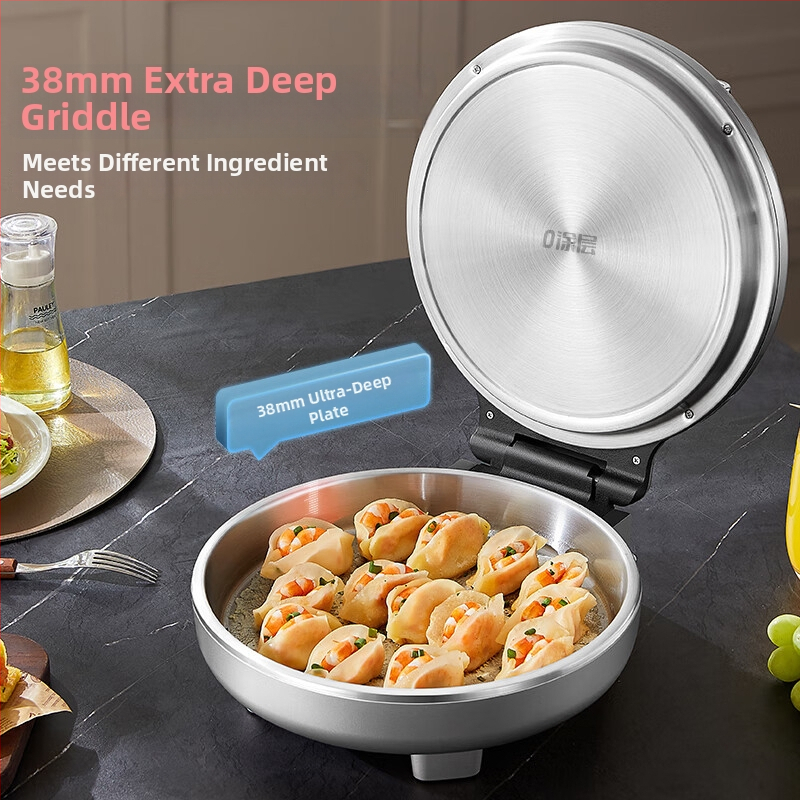 Ηλεκτρικό τηγάνι για ψήσιμο, ανοξείδωτος χάλυβας, διπλής όψεως θέρμανση, 220V/50Hz, μοντέλο LR-B3097, για 4-5 άτομα