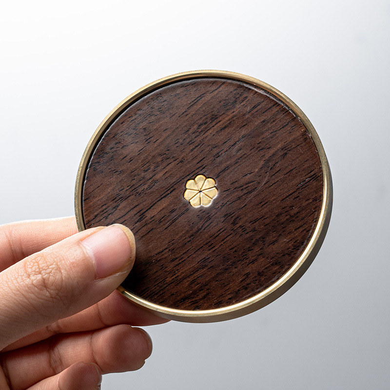 Jiahe σετ βάσεων ποτηριών από μασίφ καρυδιά για τελετή Kung Fu τσαγιού – μοντέρνος μινιμαλιστικός σχεδιασμός εξαρτήματα τσαγιού