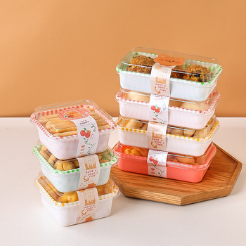 Jednokratna prenosna kutija za pakiranje tiramisu sendviča – papir, biološki razgradiva, ispis logotipa, prilagodba, podrijetlo Zhejiang
