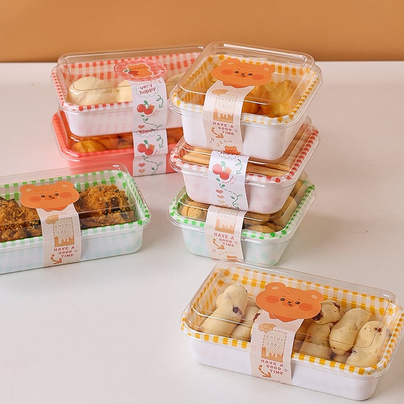 Jednokratna prenosna kutija za pakiranje tiramisu sendviča – papir, biološki razgradiva, ispis logotipa, prilagodba, podrijetlo Zhejiang