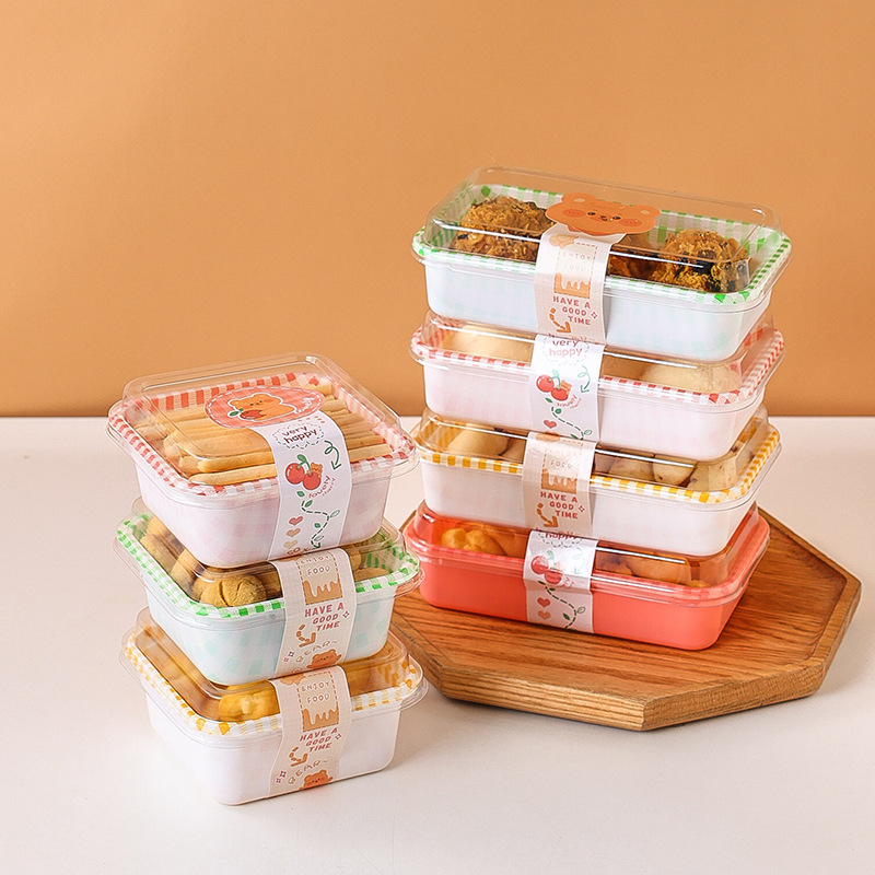 Jednokratna prenosna kutija za pakiranje tiramisu sendviča – papir, biološki razgradiva, ispis logotipa, prilagodba, podrijetlo Zhejiang