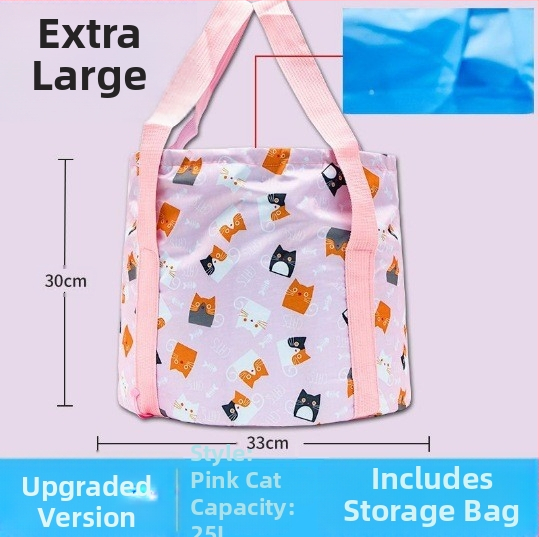 Langcheng prenosná skladacia plastová vaňa na nohy na namáčanie