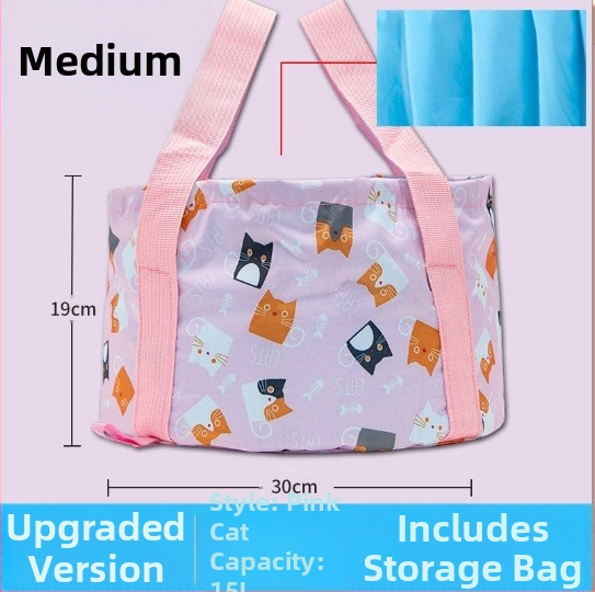 Langcheng prenosná skladacia plastová vaňa na nohy na namáčanie