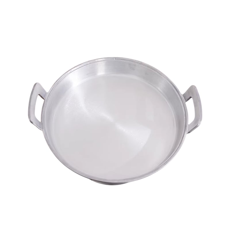 Τηγάνι από αλουμίνιο για τηγάνισμα με επίπεδο πυθμένα, χειροποίητο χυτό αλουμίνιο, αντικολλητική επίστρωση, συμβατό με γκάζι