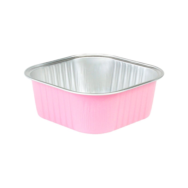 Κουτί μίας χρήσης από αλουμινόχαρτο τροφίμων, τετράγωνου σχήματος, χωρητικότητας 300 ml, με προσαρμοσμένο λογότυπο, 1000 τεμάχια ανά κιβώτιο