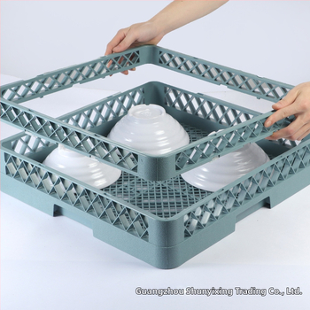 Košík na riad do umývačky, štvorcový plast, 25 hrotov, dizajn bez odtokových otvorov