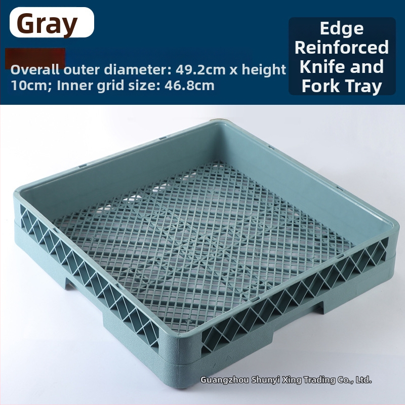 Košík na riad do umývačky, štvorcový plast, 25 hrotov, dizajn bez odtokových otvorov