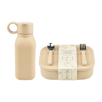 Set silikonskih kutija za obrok s četiri odjeljka, pravokutnog oblika, 800–1000 ml, pogodna za mikrovalnu pećnicu