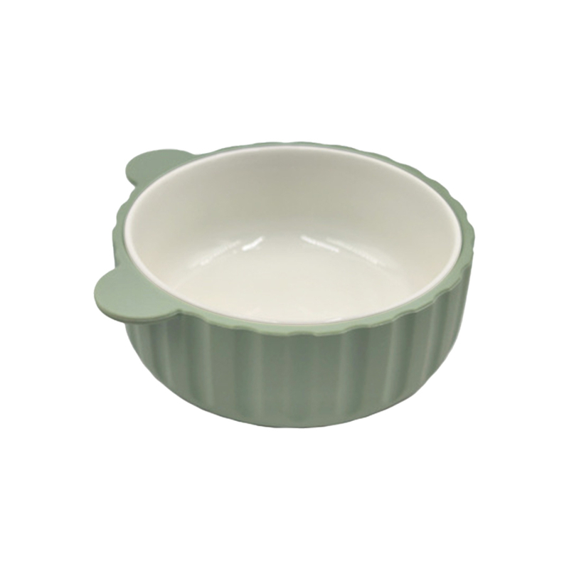 Vas de silicon pentru bebeluți cu inserție detașabilă anti-arși, strat interior ceramic sau oțel inoxidabil, pachet 2 bucăți, de la 6 luni