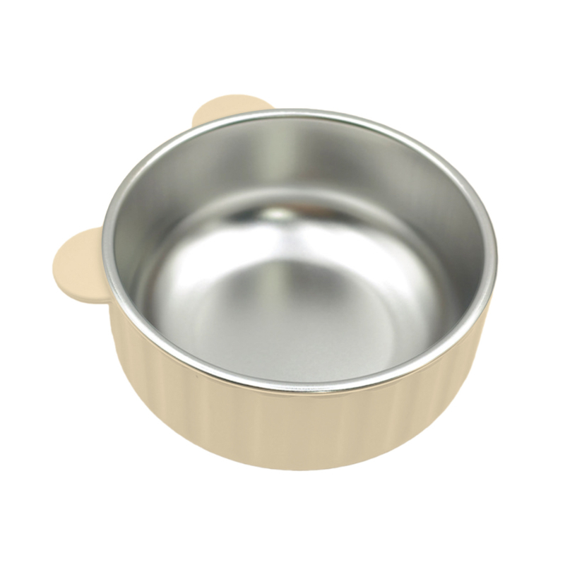 Vas de silicon pentru bebeluți cu inserție detașabilă anti-arși, strat interior ceramic sau oțel inoxidabil, pachet 2 bucăți, de la 6 luni