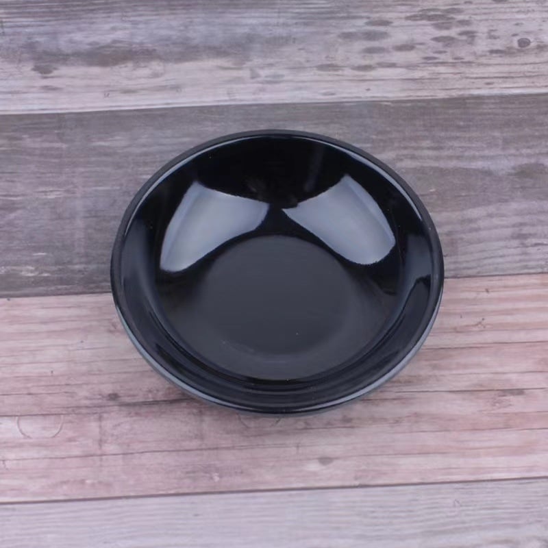 Меламинов съд за дип, кръгъл, флорален принт, ретро стил, за подправки