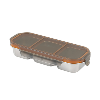 Platinum 304 nehrđajući čelik kutija za obrok, pravokutni oblik, dvodjelna ili trodjelna, mikrovalna sigurnost, održava toplinu hrane