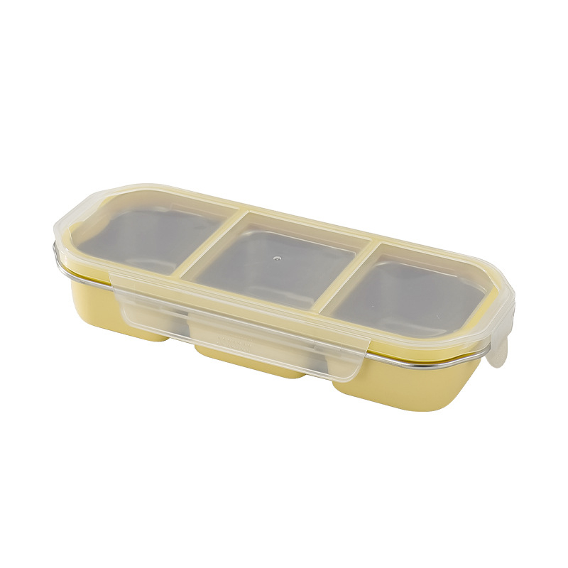 Platinum 304 nehrđajući čelik kutija za obrok, pravokutni oblik, dvodjelna ili trodjelna, mikrovalna sigurnost, održava toplinu hrane