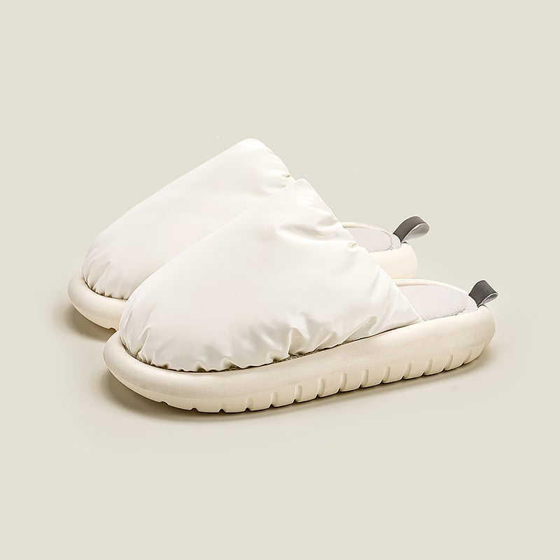 Unisex παντόφλες εσωτερικού χώρου σε κορεάτικο στυλ, επάνω από ύφασμα down, σόλα EVA, εσωτερικό από βαμβάκι, ζεστά (Upper: down cloth; Sole: EVA; Insole: cotton; Style: Korean; Warmth)