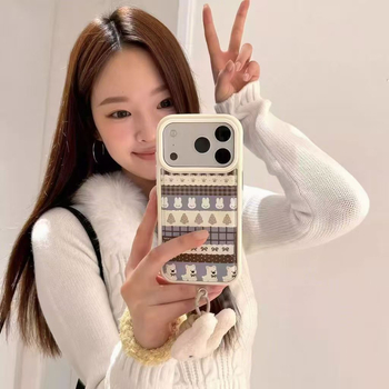 Náramok na zápästie pre telefón s dizajnom Fair Isle Miffy Rabbit, kompatibilný s Xiaomi zariadeniami — Materiál: mäkké lepidlo, Spracovanie: otlačok, Ochrana proti pádu