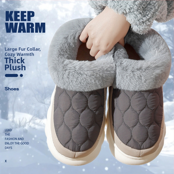 Papuče z bavlny s vrchnou časťou z velúru, vnútorná vložka fleece, podrážka PVC – unisex, teplé, protišmykové