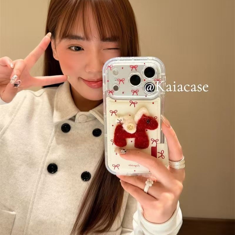 Защитен калъф за iPhone — Мека гума, релефна повърхност, удароустойчив, съвместим с Apple