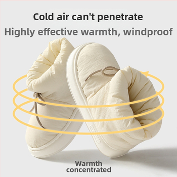 Papuci de casă unisex din EVA, talpă groasă, partea superioară înaltă, antiderapante și calde