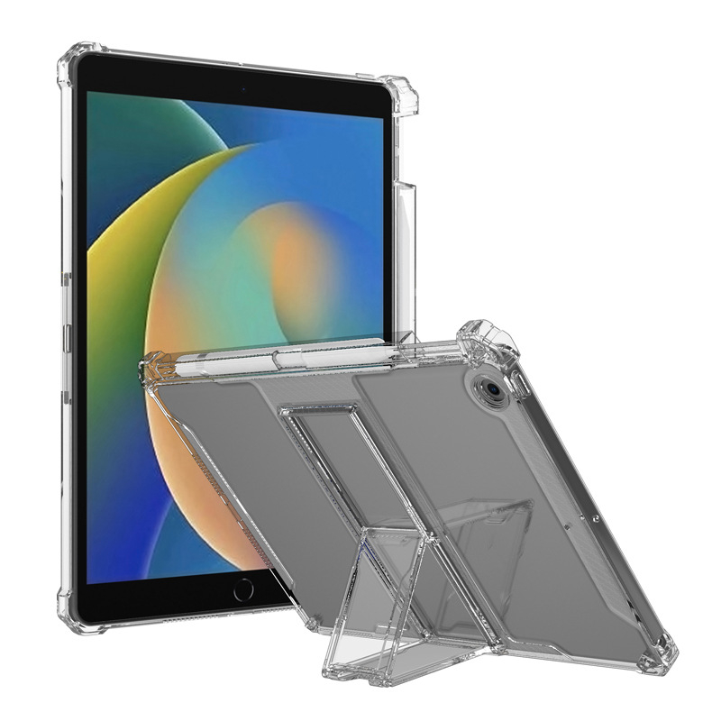 Carcasă TPU pentru iPad cu suport – design pliabil, șocproof, anti-cădere, disipare a căldurii, anti-amprentare, pentru iPad Apple