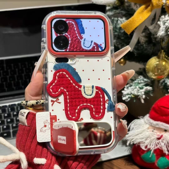 Калъф за iPhone с релефна точкова шарка, защита срещу изпускане, мек силикон, подвижна поставка