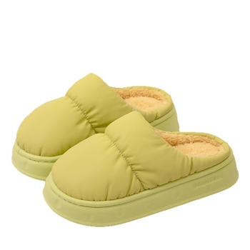 Γυναικείες χειμωνιάτικες παντόφλες από βαμβάκι με γούνινη επένδυση, αδιάβρονη σόλα EVA, αντιολισθητικές, για εσωτερική και εξωτερική χρήση