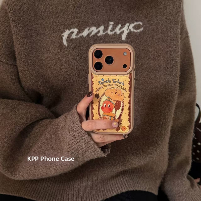 Pouzdro na iPhone s textúrou kože – vyvýšený reliéf Graffiti Chef Star Man dizajn, anti-pád, jemný gél materiál, pre Apple iPhone