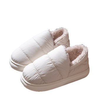Unisex βαμβακερές παντόφλες για το σπίτι, με βελούδινο επάνω μέρος, αδιάβροτη αντιολισθητική σόλα και ζεστή επένδυση