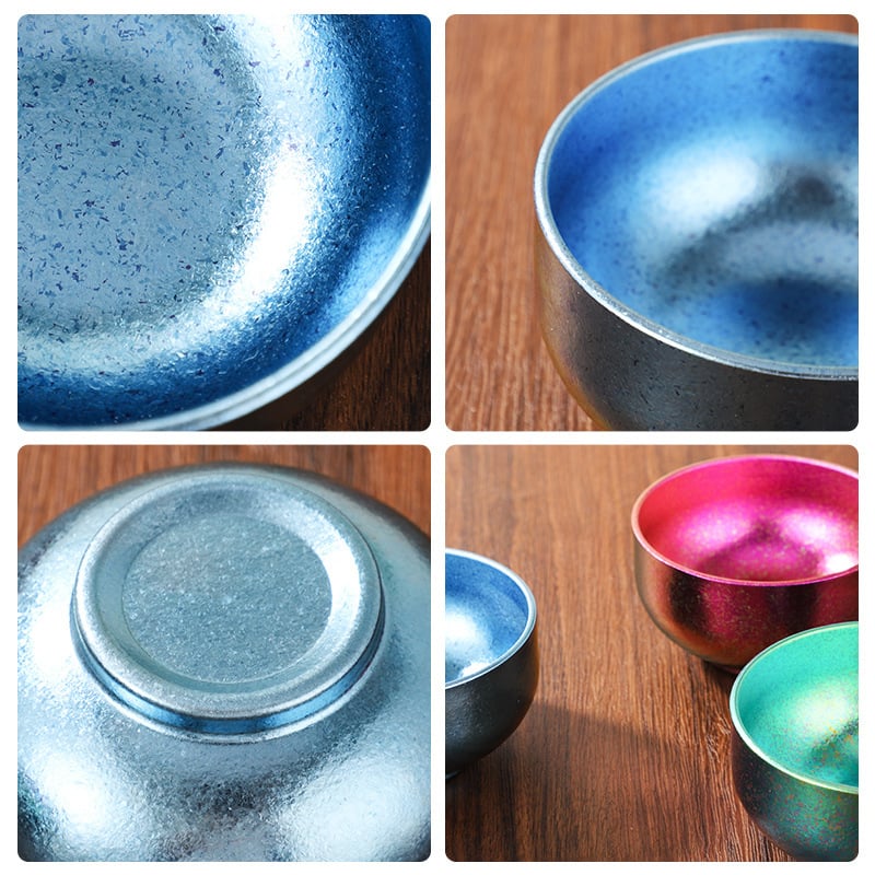 Castron pentru orez din titan pur, design cu dublu strat, compatibil cu microunde, imprimare logo disponibil, Brand Family year