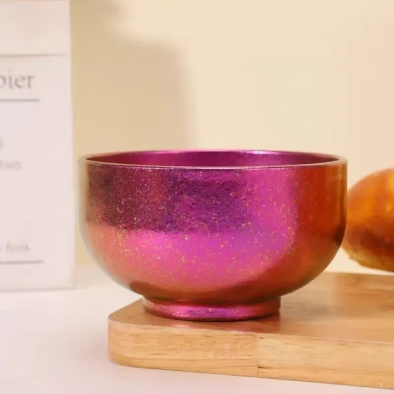 Castron pentru orez din titan pur, design cu dublu strat, compatibil cu microunde, imprimare logo disponibil, Brand Family year