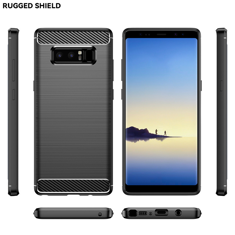 TPU ochranný kryt pre Samsung Galaxy Note 8 a Note 9 s odolnosťou proti pádu, proti odtlačkom prstov, magnetický efekt; možnosť prispôsobenia