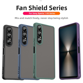 Ochranný kryt na Xperia 1 VII, TPU zadný kryt, plné pokrytie, matný povrch, proti nárazom