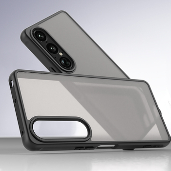 Защитен калъф за Xperia 1 VII, TPU заден капак, пълен обхват, матово покритие, удароустойчив