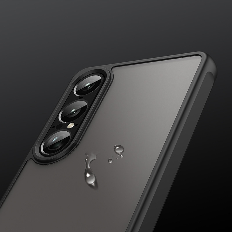 Защитен калъф за Xperia 1 VII, TPU заден капак, пълен обхват, матово покритие, удароустойчив