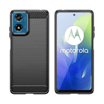 Obal na telefón MOTO G22/G04 5G – TPU s textúrou karbónového vlákna, plná ochrana, proti nárazu, stojan, odvod tepla