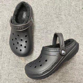 Unisex παντόφλες για οικιακή χρήση, χαμηλό τακούνι 1–3 cm, εξωτερικό και εσωτερικό υλικό: super fiber, σόλα EVA, στυλ leisure, για φθινόπωρο και χειμώνα