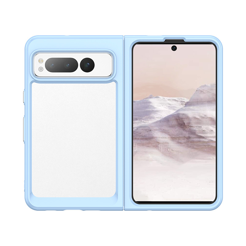 Google Pixel Fold TPU калъф — инжекционно формован, удароустойчив, защита от отпечатъци, против падане