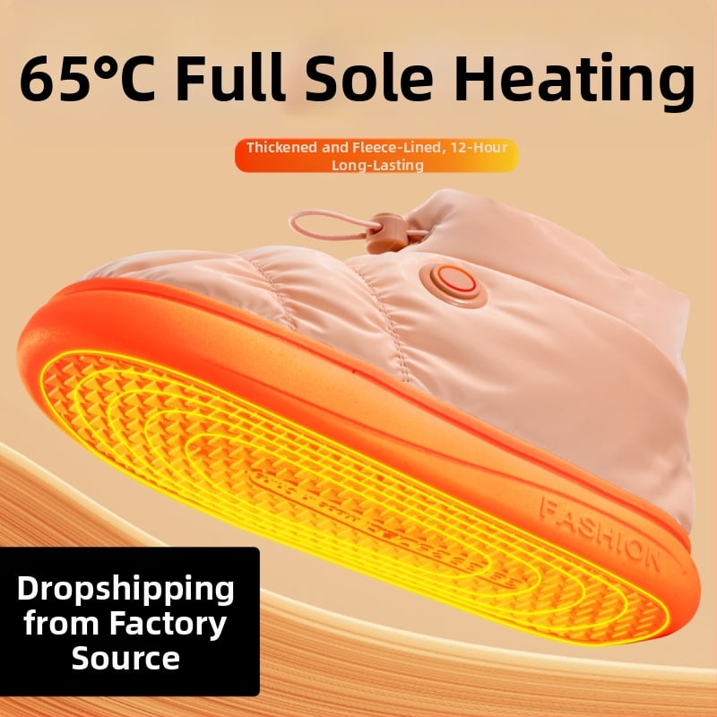 Unisex USB θερμαινόμενες παντόφλες με αφαιρούμενο και πλενόμενο βαμβακερό εσωτερικό για οικιακή και επαγγελματική χρήση