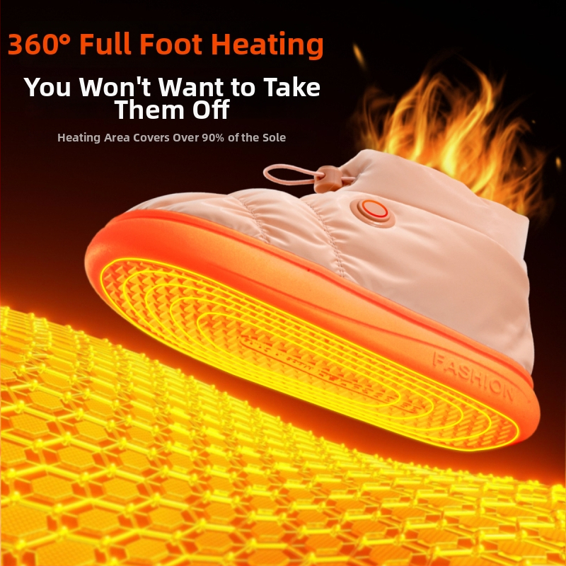 Unisex USB θερμαινόμενες παντόφλες με αφαιρούμενο και πλενόμενο βαμβακερό εσωτερικό για οικιακή και επαγγελματική χρήση