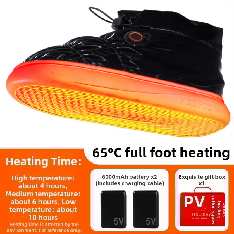 Unisex USB θερμαινόμενες παντόφλες με αφαιρούμενο και πλενόμενο βαμβακερό εσωτερικό για οικιακή και επαγγελματική χρήση