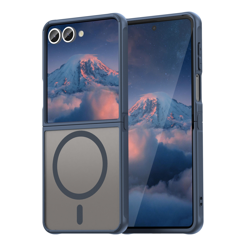 Pouzdro pre Galaxy Z Flip7 a Z Fold7, PC+TPU materiál s dojmom kože, matný povrch, nárazuvzdorné, ochrana proti pádu, odvádzanie tepla, proti otlačkom prstov