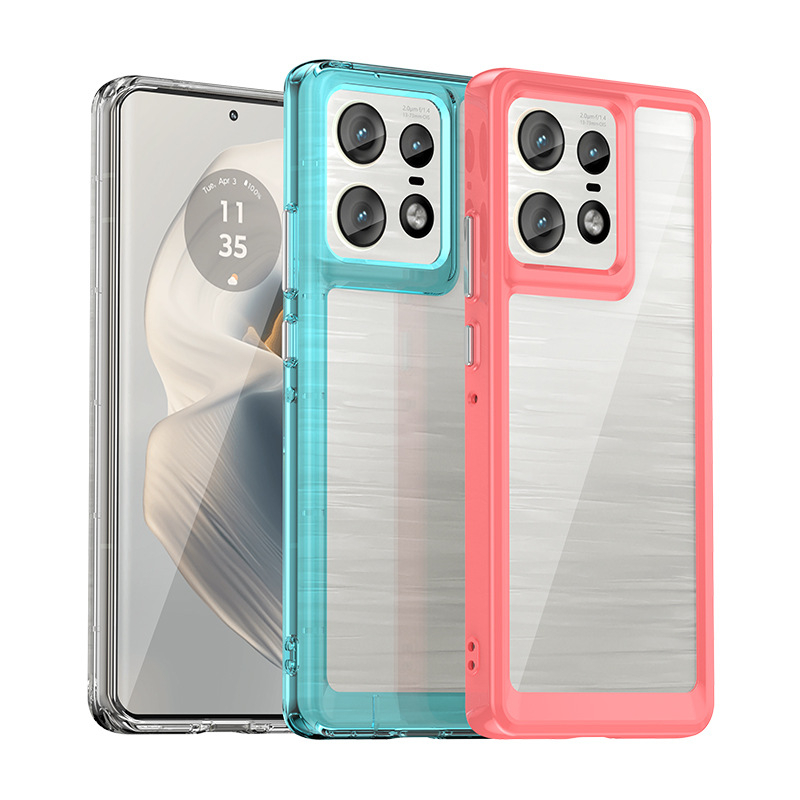 Husă pentru telefon Moto Edge50Pro – TPU, spate turnat prin injecție, rezistentă la șocuri, anti-amprentă, disipare căldură, pentru Moto G64/G04S/G24 5G