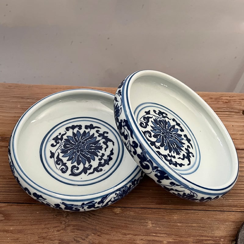 Porcelanski lonac za cvijeće, retro stil, za stolnu upotrebu, dekalska završna obrada, polu ručna proizvodnja