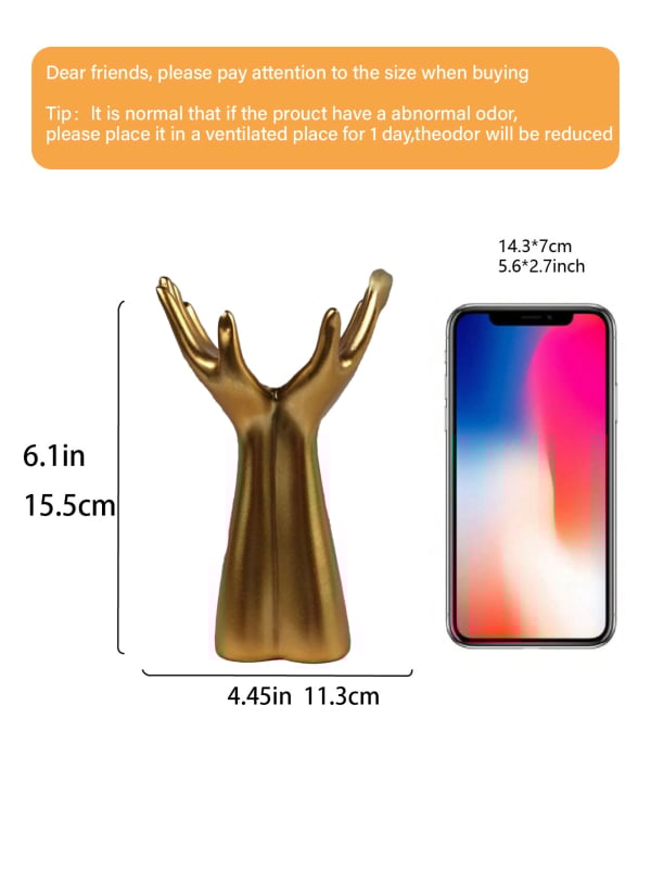 Βάζο λουλουδιών από ρητίνη, στυλ Instagram, δημιουργικός μινιμαλιστικός σχεδιασμός — μάρκα Far away; υλικό: ρητίνη; τεχνική: επεξεργασία ρητίνης